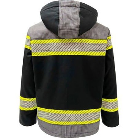 GSS SAFETY GSS Safety NON-ANSI Night Glow Sherpa Line Heavy Weight Sierra Jacket-MD 8517-MD